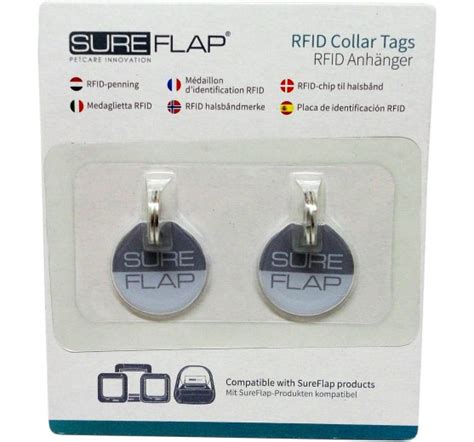 pack of two sureflap rfid collar tags|sureflap microchip cat flap dimensions.